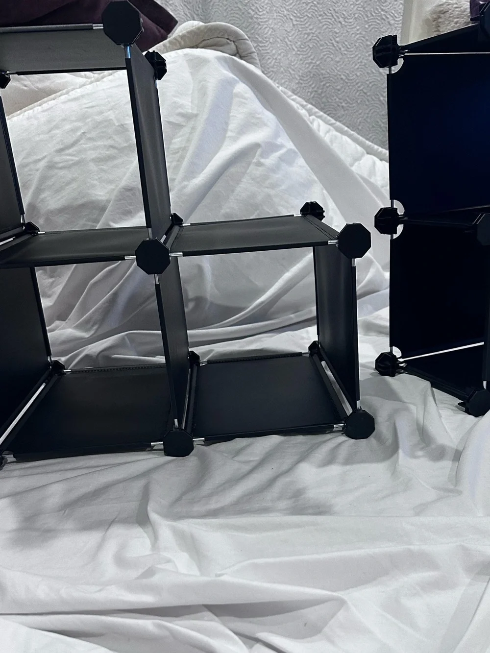 Modular Cube Storage Organizer in Black